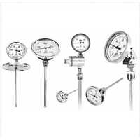 Bimetal Thermometer And Pressure Vacuum Gauge - Color: Silver