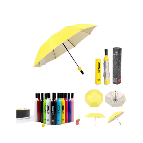 Compact Bottle Umbrella - Color: Multicolor
