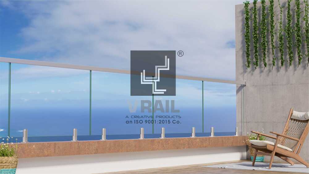 Sleek Metal Handguard Stainless Steel Railing