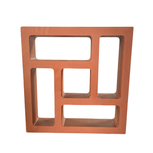 6 Feet Terracotta Clay Jali - Color: Red