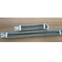 480v Tubular Air Finned Heater - Color: Silver