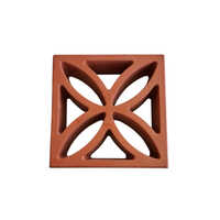 4 Feet Cement Breeze Block - Color: Red