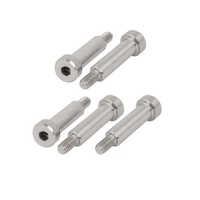 Hex Shoulder Bolts - Color: Silver