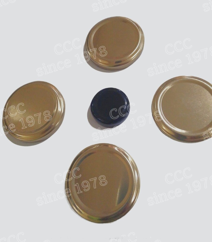 53mm Plain Gold Lug Caps - Color: Gold/silver