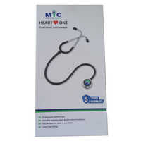 Dual Head Stethoscope - Color: Black