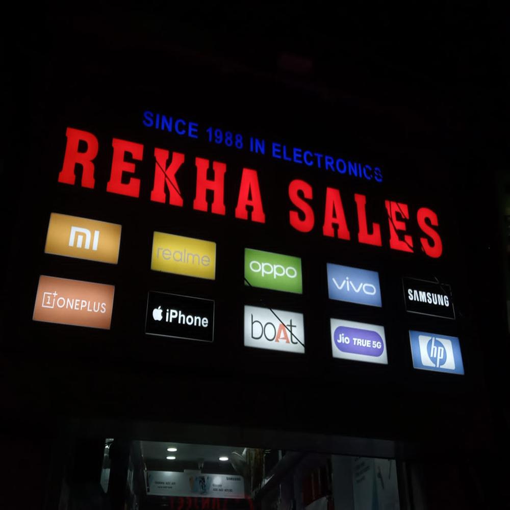 ACP 2D LED Sign Board With Light