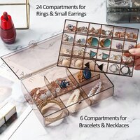 2 LAYER ACRYLIC JEWELRY BOX