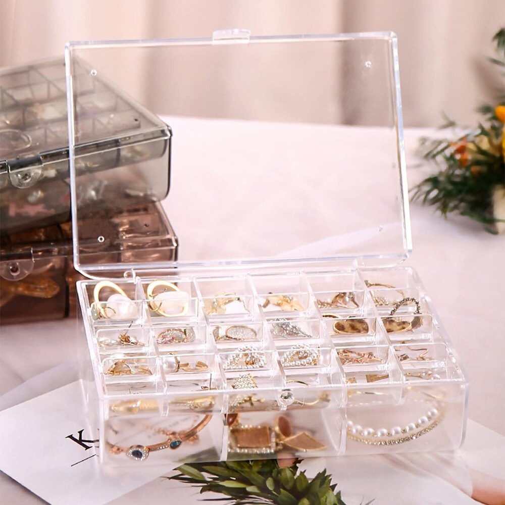 2 LAYER ACRYLIC JEWELRY BOX