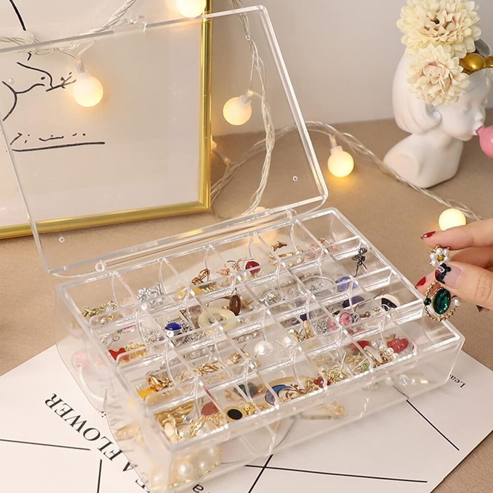 2 LAYER ACRYLIC JEWELRY BOX