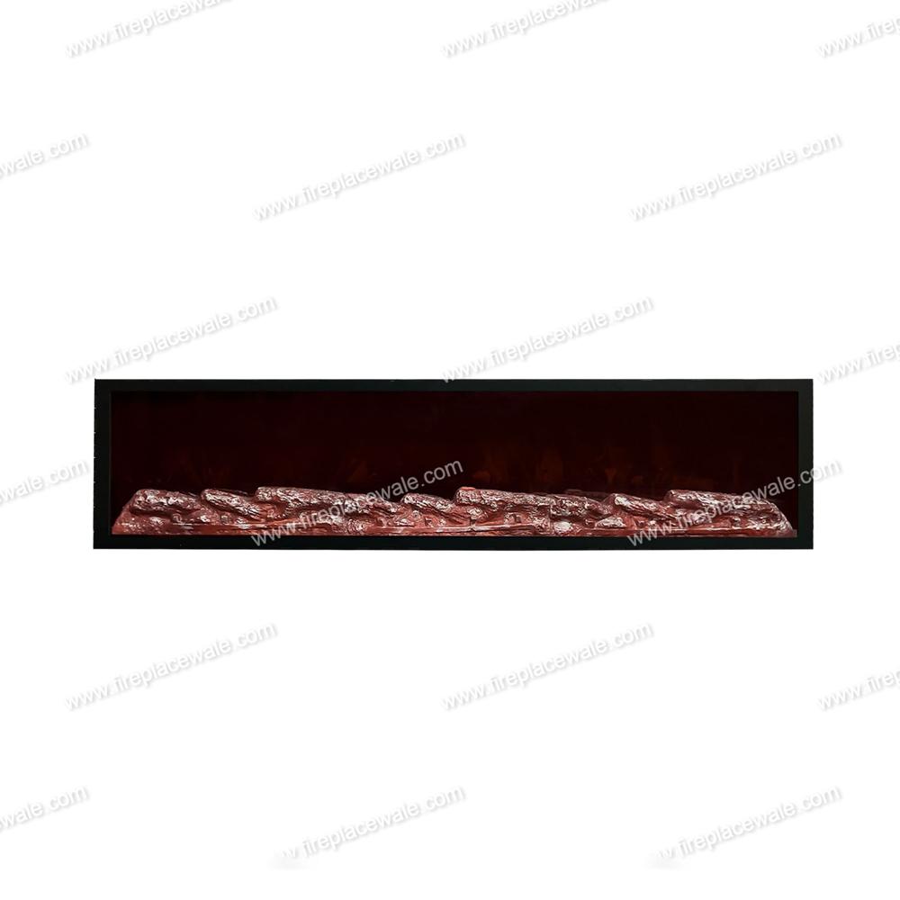 Electric Fireplace With Realstick Burning Effect 72 Inches - Raw Material: Mild Steel
