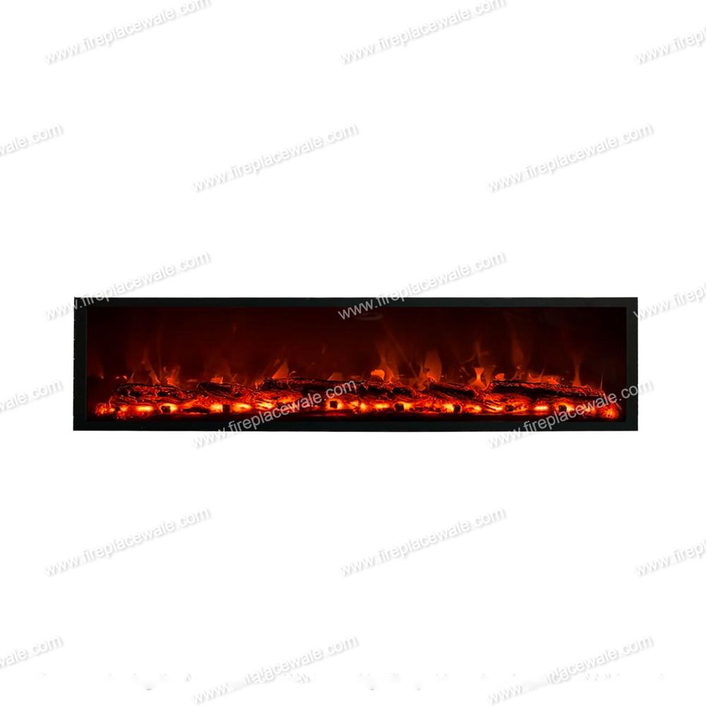 Electric Fireplace With Realstick Burning Effect 72 Inches - Raw Material: Mild Steel