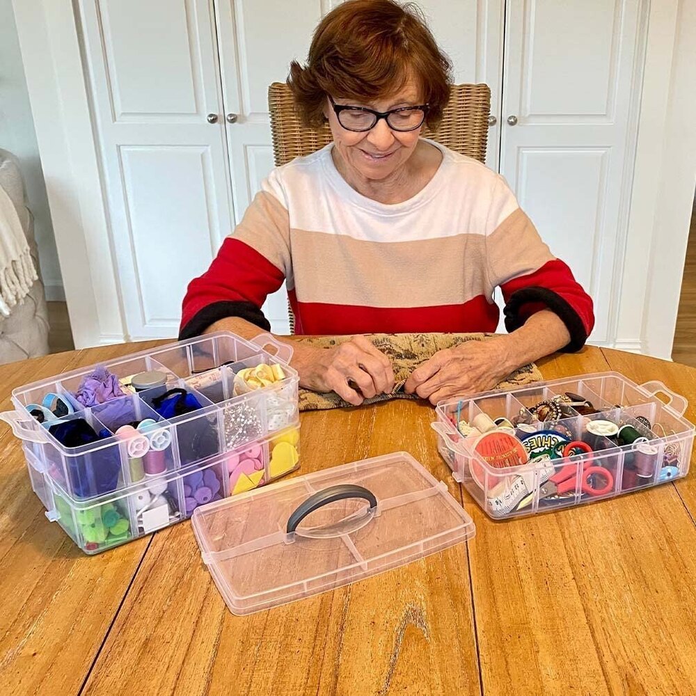 30 Grid Storage Box - Color: Transparent