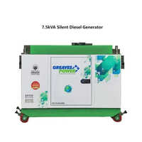 7.5kva Portable Diesel Generator Set - Color: White