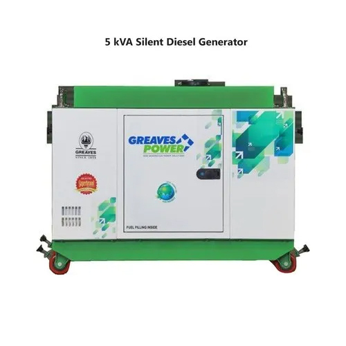 5Kva Silent Diesel Generator Set - Dimension (L*W*H): 1110 X 750 X 800 Millimeter (Mm)