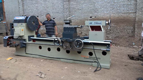 Belt Driven Extra Heavy Duty Plano Bed Lathe Machine 12 feet