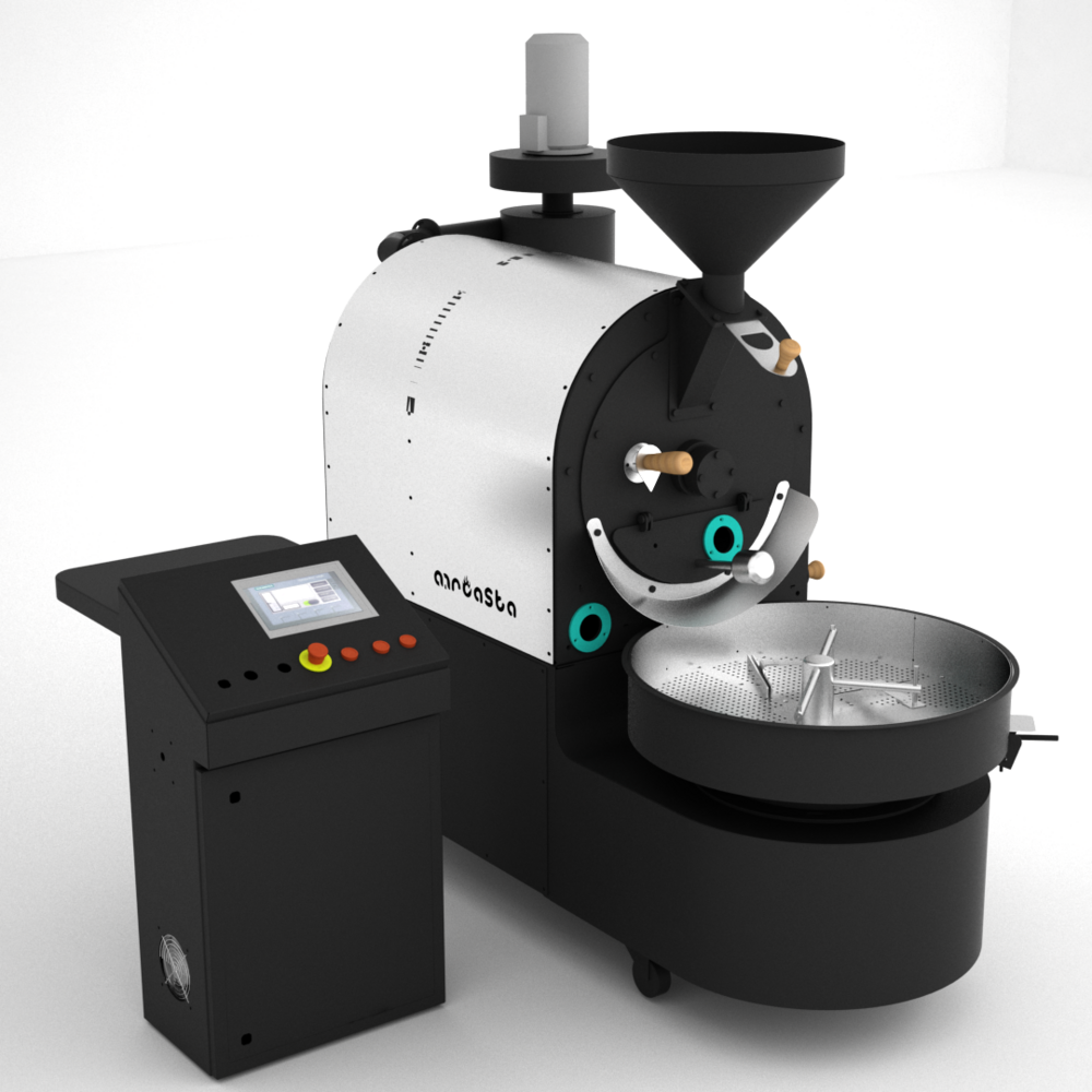 5Kg Commercial Gas Coffee Roaster With Drum Speed Control & Artisan Integration - Automation Grade: Semi Automatic