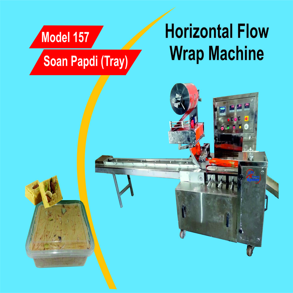 Soan Papdi Packing Machine - Stainless Steel, Silver Color, Electric Drive, 110-215 Volt | Automatic, Heavy Duty, Good Quality Performance