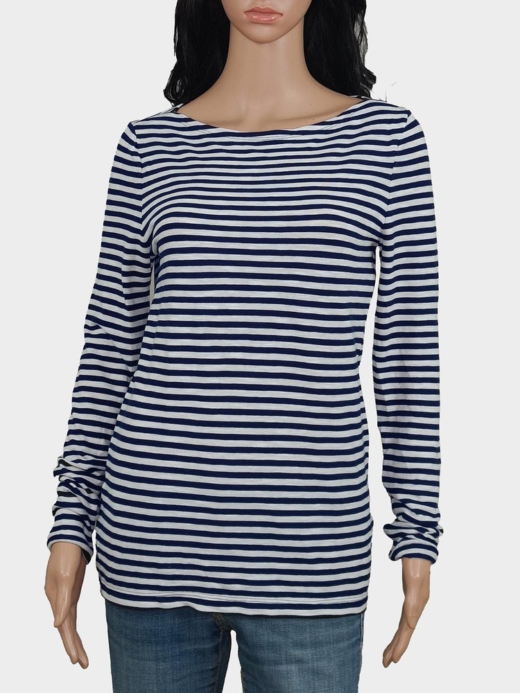 Ladies Striped Long Sleeve Top