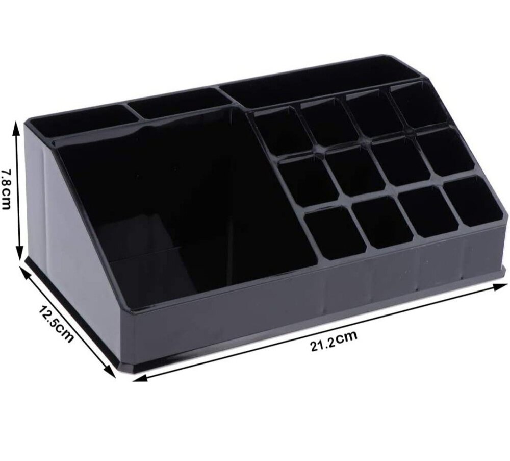 COSMETIC ORGANIZER STAND - BLACK