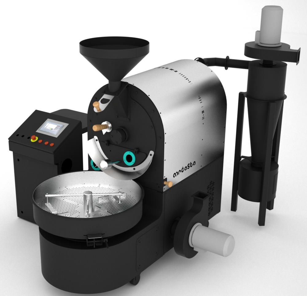 High-Capacity Coffee Roasting Machine with Dual Gas Option