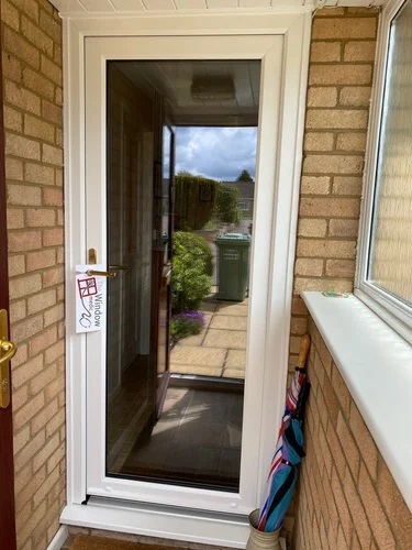 UPVC Clear Glass Door