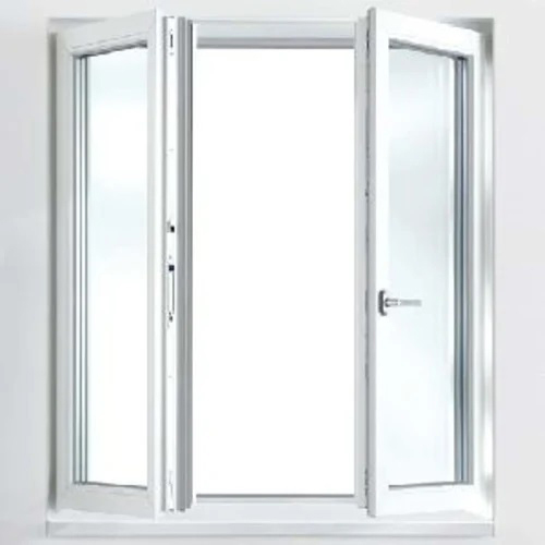 White UPVC Swing Window