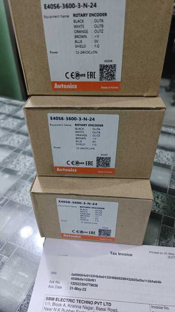AUTONICS ROTARY ENCODER 12-24VDC, E40S6-3600-3-N-24