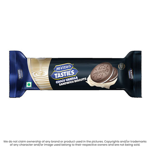 Mcvities Tasties Choco Vanilla Sandwich Biscuits
