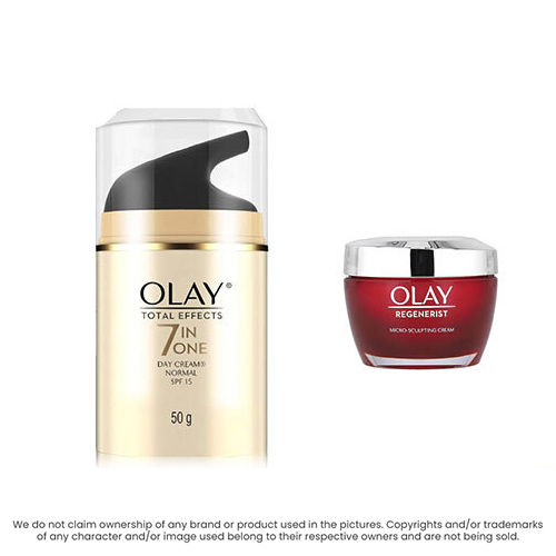 Olay Total Effects 7 In One Spf 15 Day Cream + Olay Regenerist Micro-Sculpting Cream