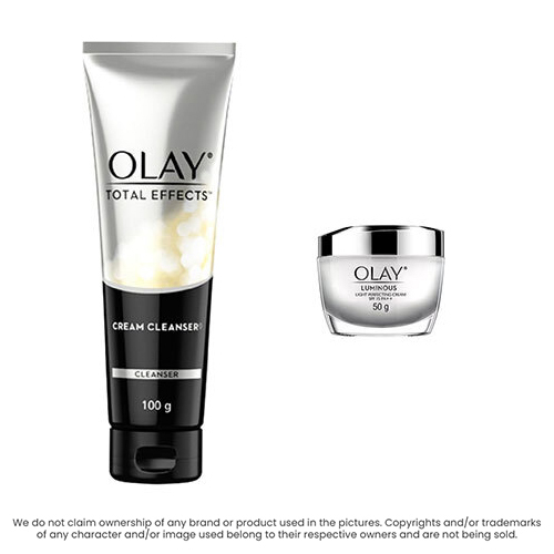 Olay Total Effects 7 In One Foaming Cleanser + Olay Luminous Light Perfecting Cream Combo