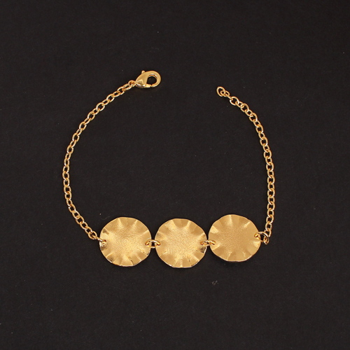Four Leaf Grass Bracelet - Color: Golden