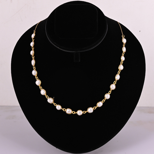 White Moti Mala