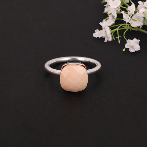 Peach Color Stone Ring