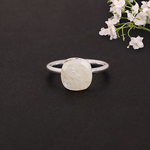 White Stone Ring