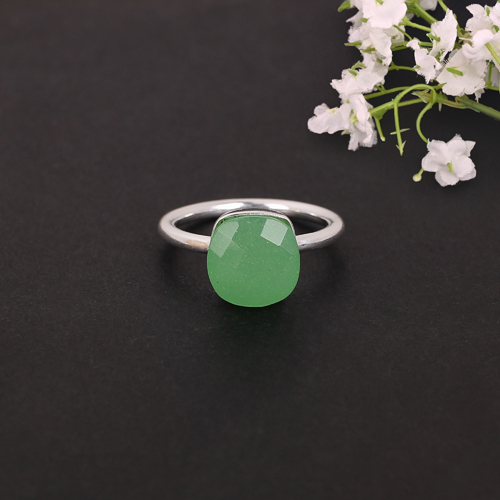 Green Color Stone Ring