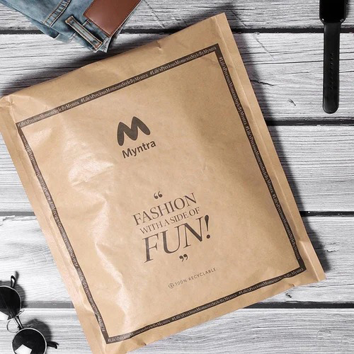 Myntra Courier Bag - Color: Brown