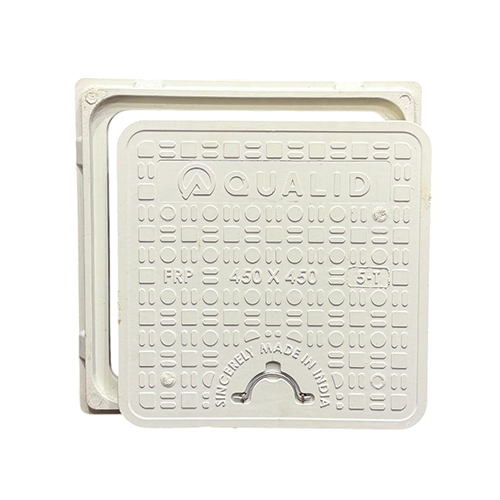 18X18 White Frp Manhole Cover - Application: Drainage