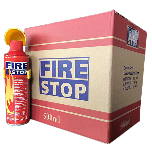 500 Ml Fire Stop - Color: Red