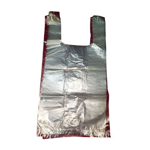 9X12 Plastic Carry Bag - Color: Silver