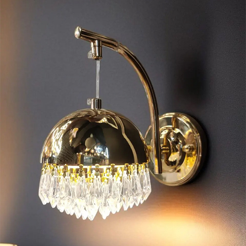 Crystal Gleam Wall Light - Color: Golden