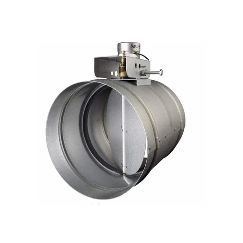 Stainless Steel Motorized Fire Damper - Color: Grey