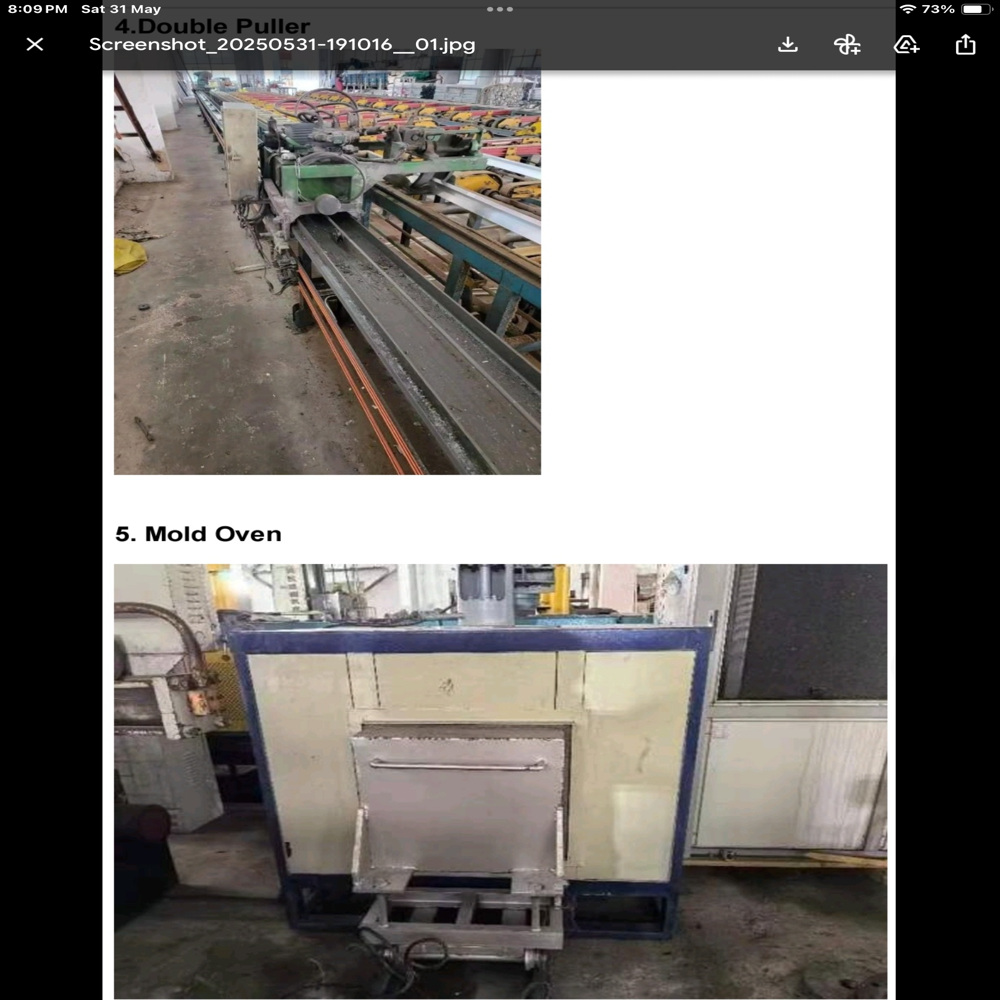 Used 630 Ton Extrusion Press Line - Automatic Grade: Semi-automatic