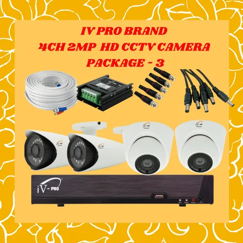 2MP HD CCTV Camera Package - Brand IV PRO