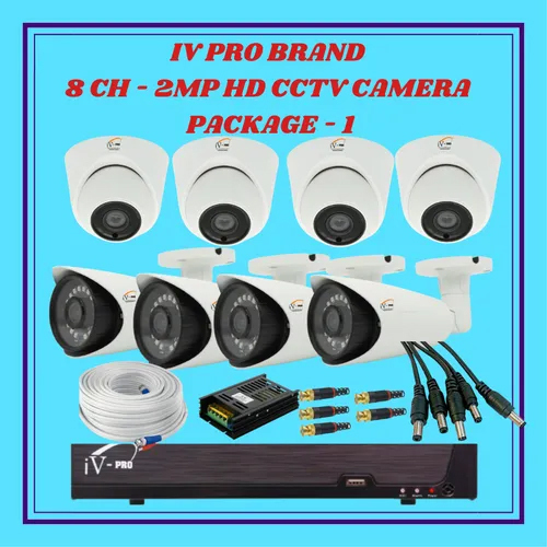 2MP HD CCTV Camera Package - Brand IV PRO