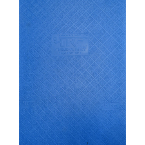 Bharat Blue Rubber Cow Mat - Back Material: Anti-Slip Latex