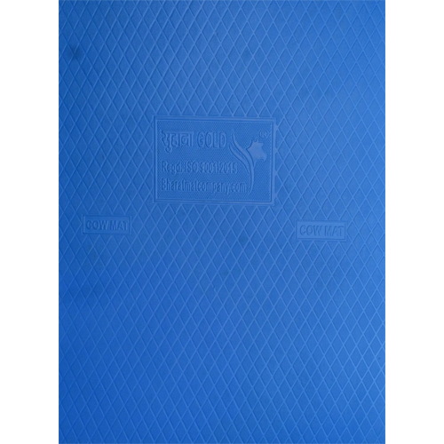 Suhana Gold Blue Mat - Back Material: Anti-Slip Latex