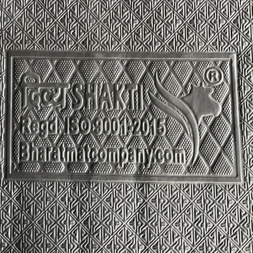 Divya Shakti Black Cow Mat - Back Material: Anti-Slip Latex