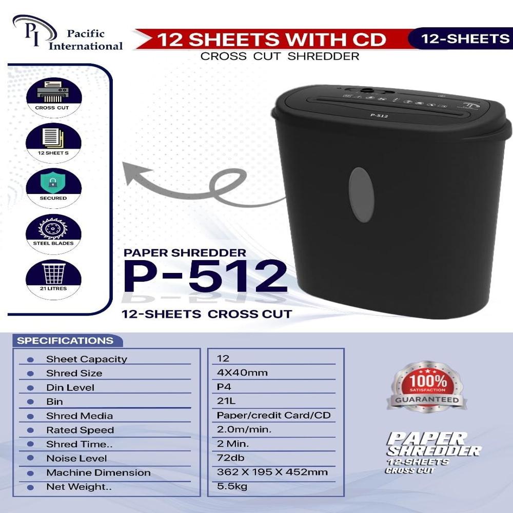 Pacific Paper Shredder P512