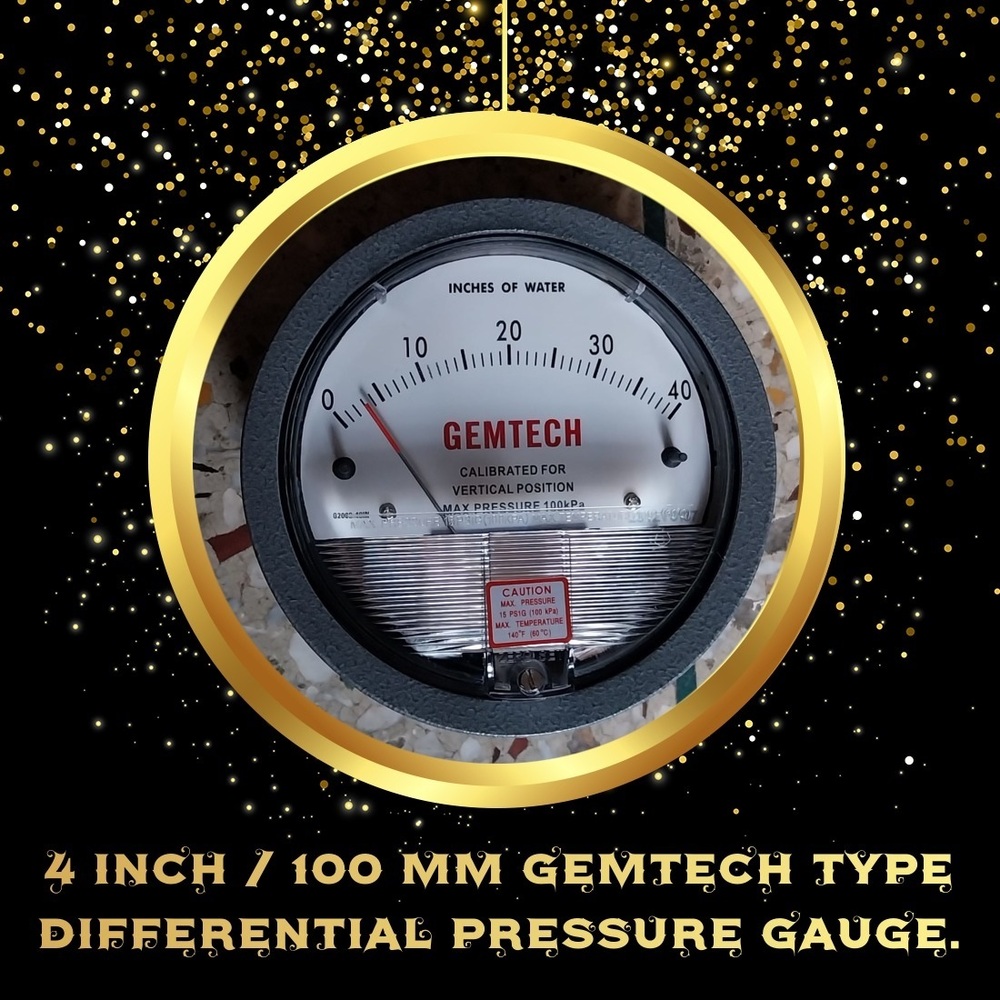 GEMTECH Differential Pressure Gauge In AIIMS Hospital