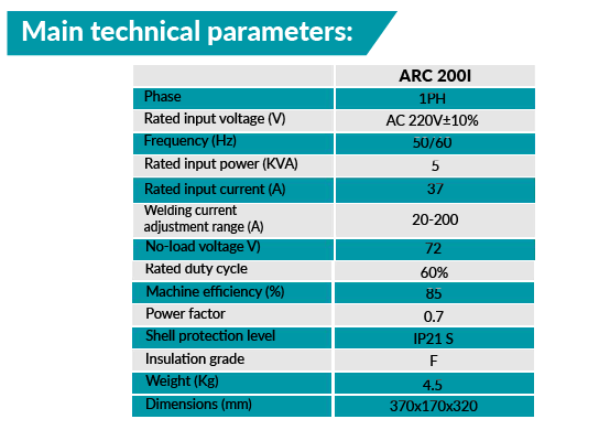 Arc 2001 Arcseries(igbt) Inverter Dcmma Welder - Efficiency: 80%